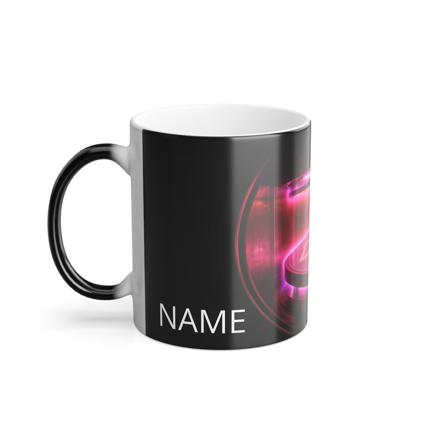 Color Morphing Mug — Neon 'LOVE' Heat-Activated Coffee Cup